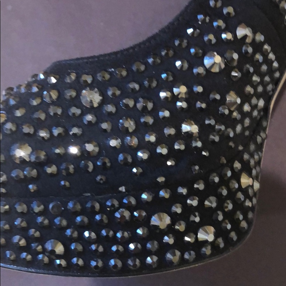 Black rhinestone heels Enzo Angiolini - Picture 4 of 4